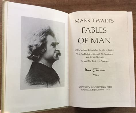 mark twains fables of man mark twain papers Reader