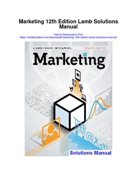 marketing 12th edition lamb Reader