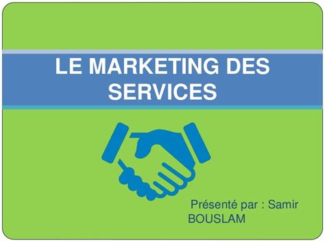 marketing de service ppt PDF