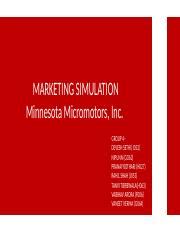 marketing simulation minnesota micromotors solution Doc