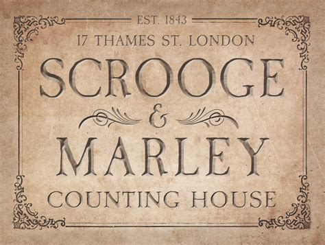 marley and scrooge sign