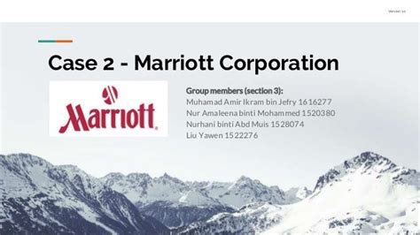 marriott corporation case study solution Reader