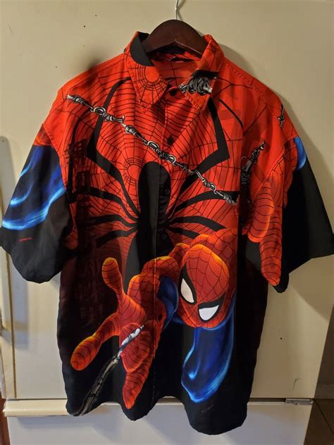 marvel button down shirt