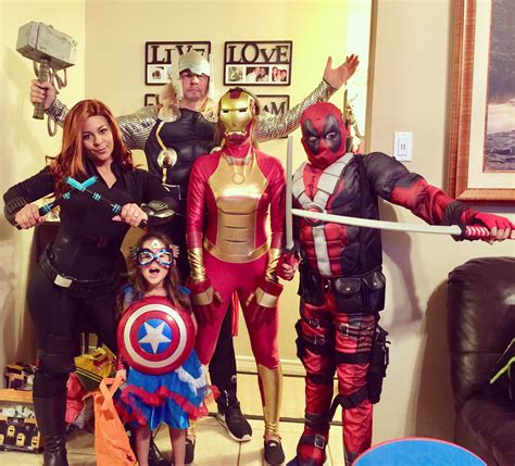 marvel family costumes