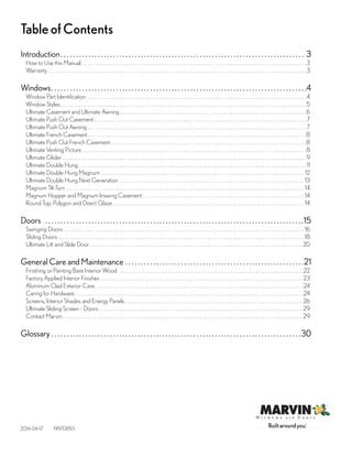 marvin windows owners manual Epub