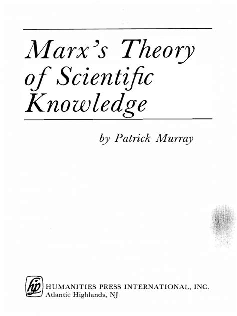 marxs theory of scientific knowledge Doc