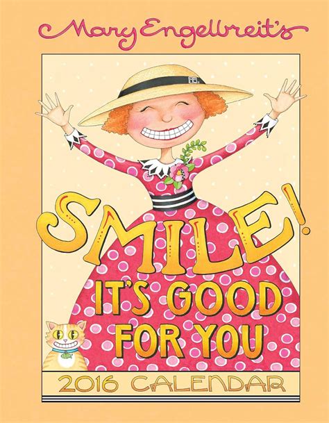 mary engelbreit 2016 weekly planner calendar smile its good for you PDF