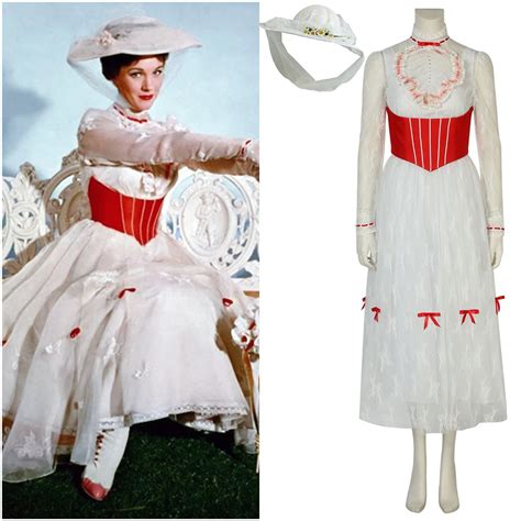 mary poppins white dress costume