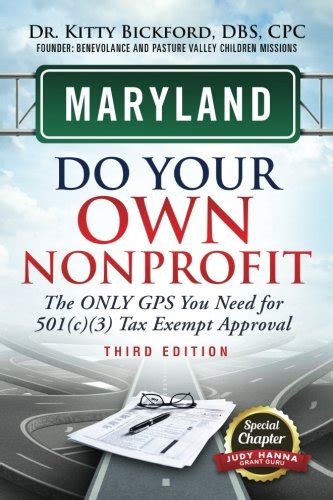 maryland do your own nonprofit the only gps you need for 501c3 tax exempt approval volume 20 Epub
