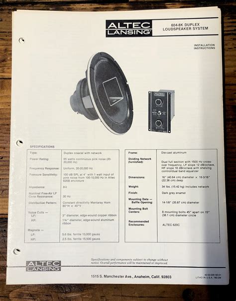 mas speaker owners manual Doc