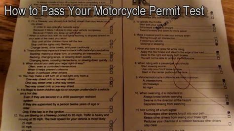 mass motorcycle permit test questions PDF