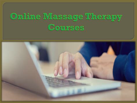 massage therapy classes online