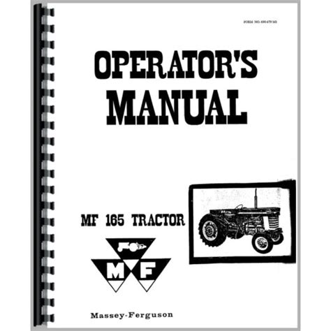 massey ferguson 165 operator manual Reader