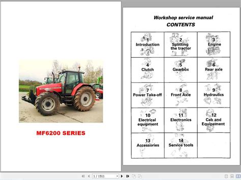 massey ferguson 6200 series tractors workshop service manual Doc