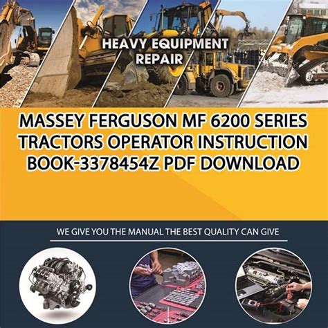 massey ferguson 6200 series tractors workshop service manual Ebook PDF