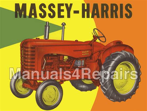 massey harris mh model 44 special tractor shop workshop repair manual   download * Ebook Kindle Editon