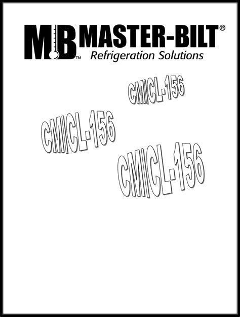 master bilt refrigerator owners manual Epub