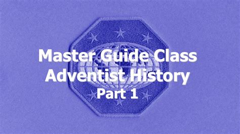 master guide class adventist history Doc