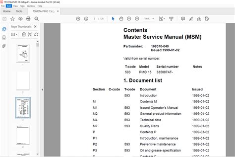 master service manual pdf PDF