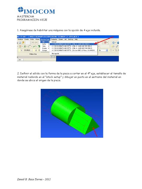 mastercam manual 4 eje PDF
