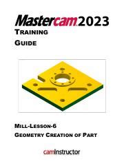 mastercam training guide mill lesson 2 Kindle Editon