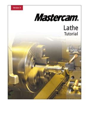 mastercam x4 lathe tutorial manual Kindle Editon
