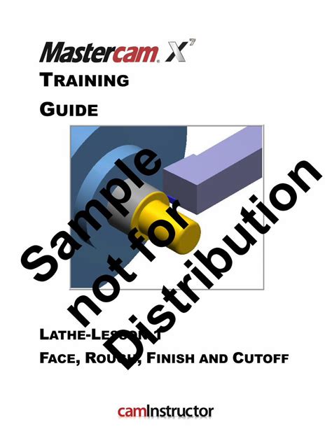 mastercam x4 training guide lathe lesson PDF