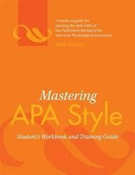mastering apa style students workbook and training guide Epub