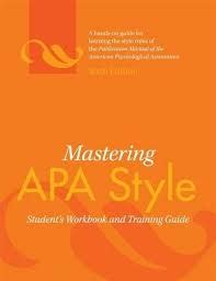 mastering apa style students workbook and training guide Epub