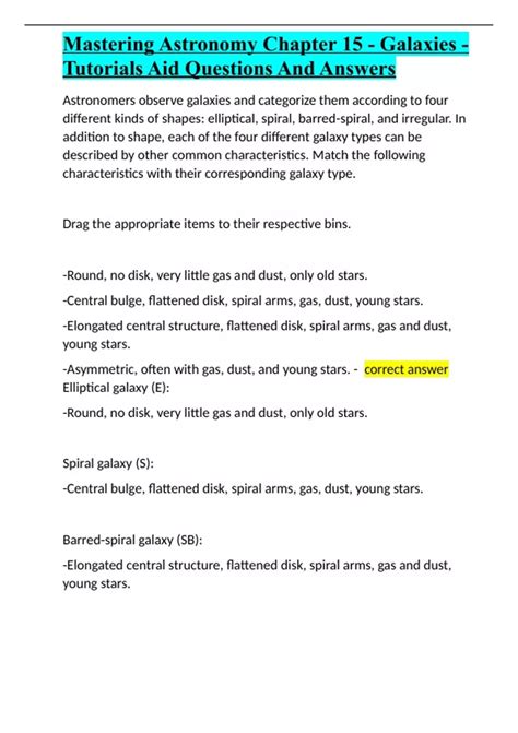 mastering astronomy chapter 15 answers PDF