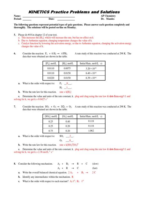 mastering chemistry answer key kinetics Reader