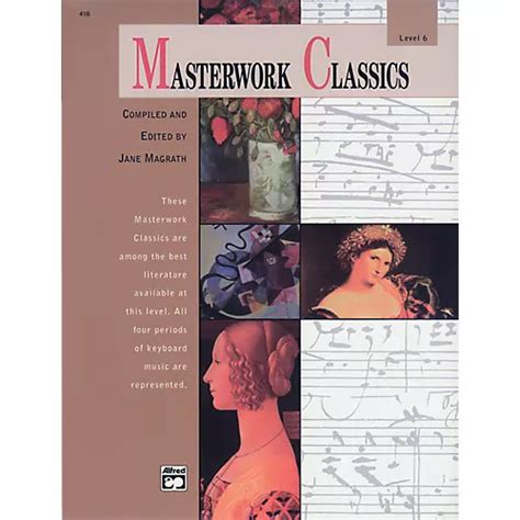 masterwork classics level 6 book and cd alfred masterwork editions Doc