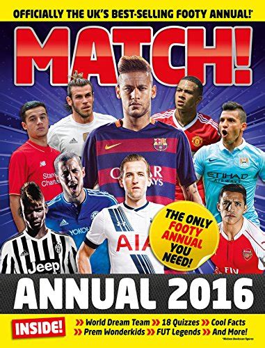 match annual 2016 bestselling football ebook Kindle Editon