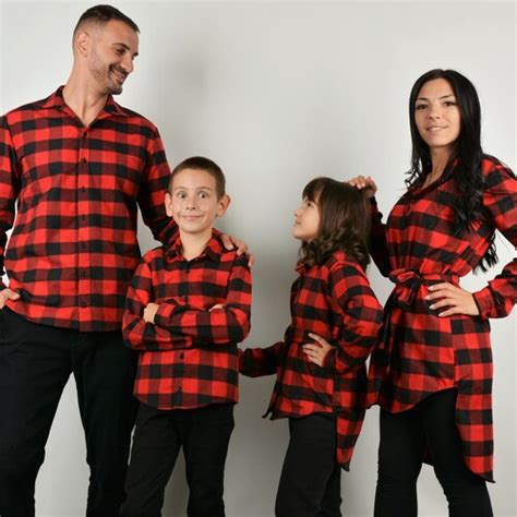 matching family flannel shirts