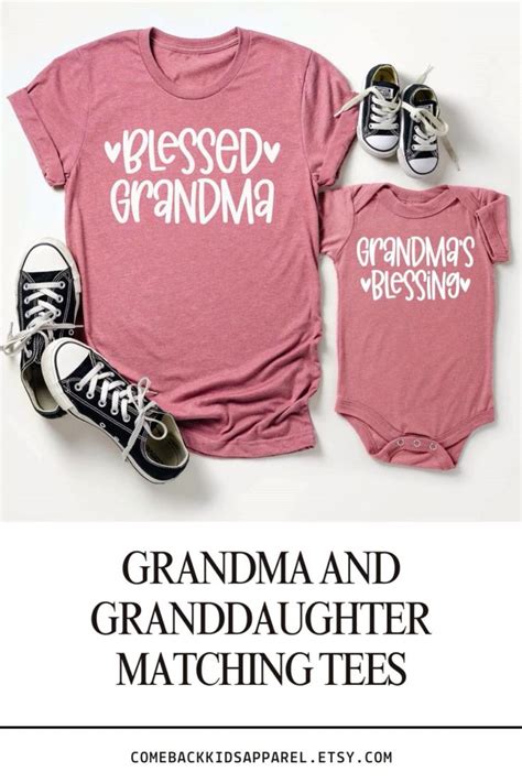 matching grandma and granddaughter shirts