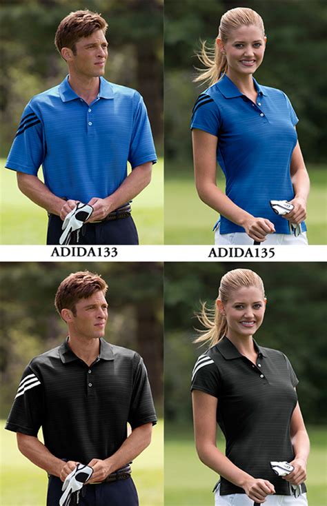 matching men's and women's golf shirts