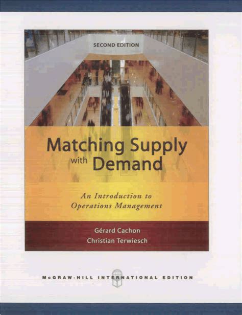 matching supply with demand pdf Reader