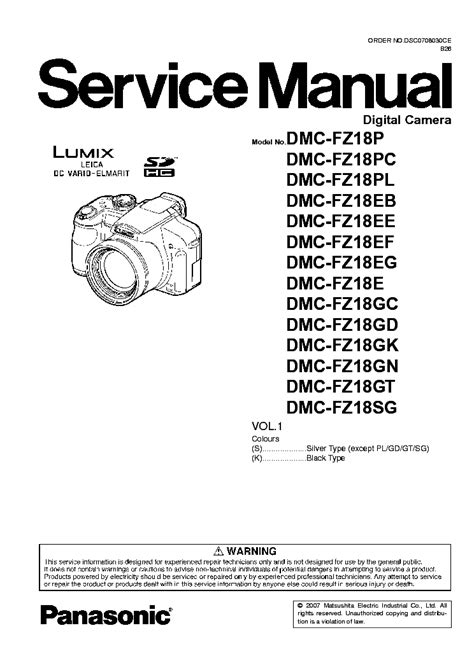 material repair dmc fz18 Reader