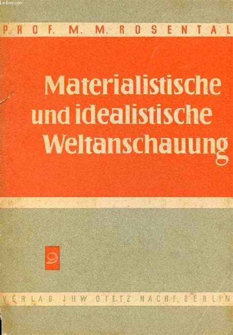 materialistische und idealistische weltanschauung Doc