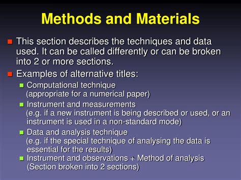 materials and methods research paper Reader