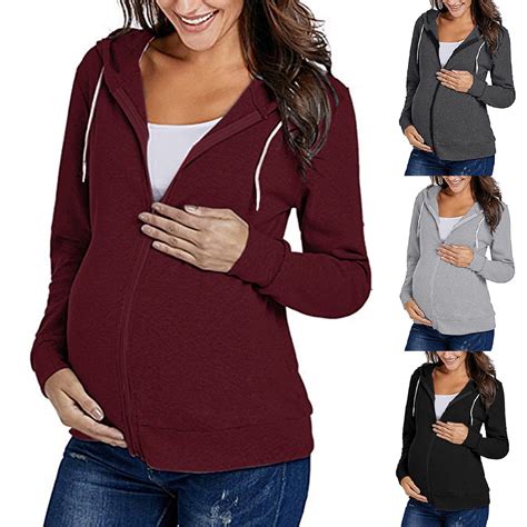 maternity hooded sweatshirt