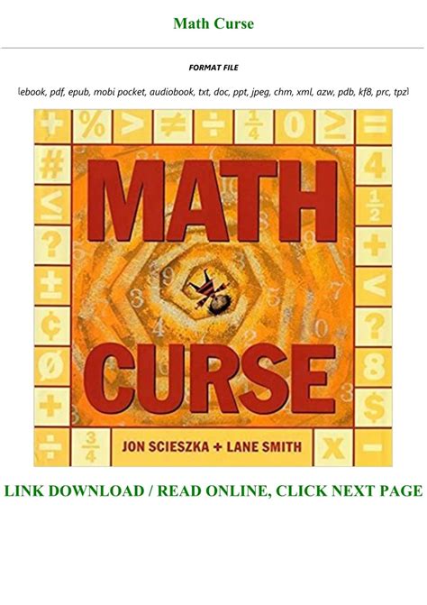 math curse pdf download Epub