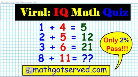 math iq test with answers Epub