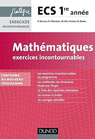 math matiques exercices incontournables ecs ann e Kindle Editon