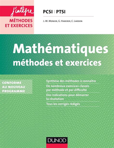 math matiques m thodes exercices pcsi ptsi programme PDF