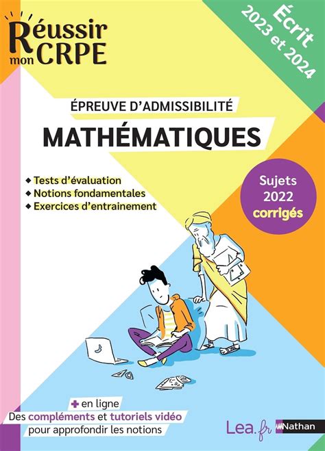 math matiques professeur coles admissibilit enseignement ebook Kindle Editon