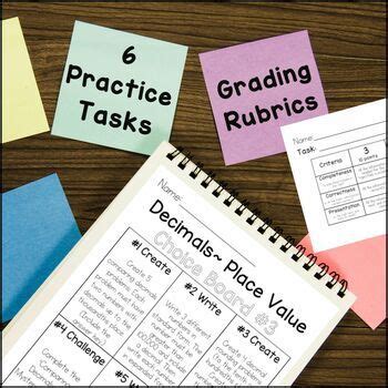 math menus for place value 5th grade Ebook Reader