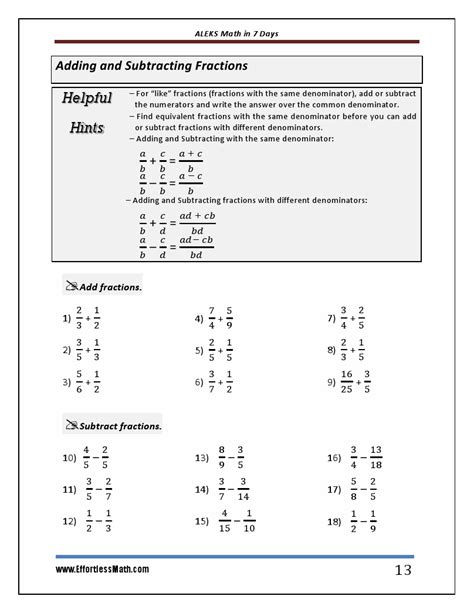math placement test practice