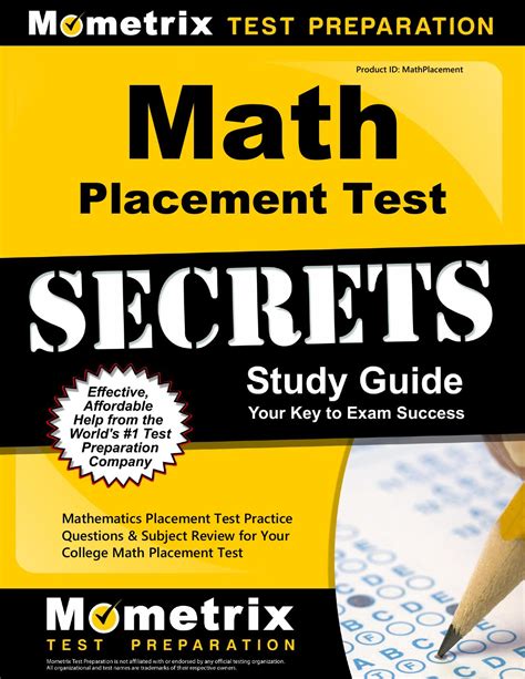 math placement test secrets study guide Epub