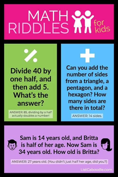 math riddles for kids